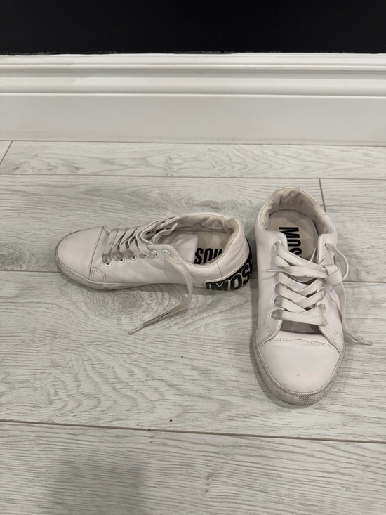 Moschino Shoes - Moschino | Sneakers with Black Heel Logo